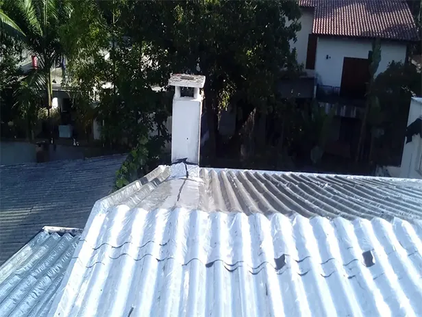 Aplicação de Manta Asfáltica no Lajeado